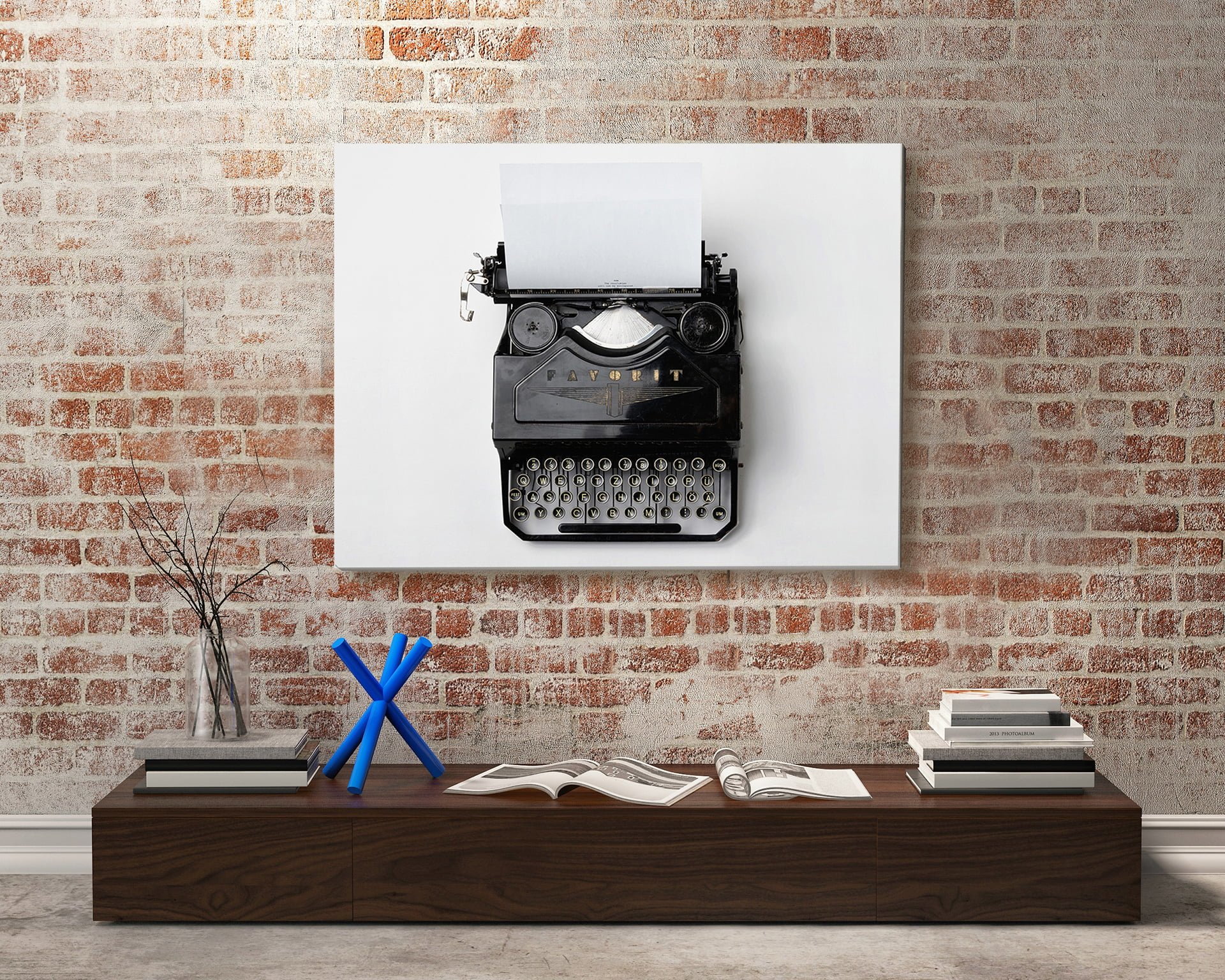 tablou canvas Typewriter RME 009 mockup tablou canvas Typewriter RME 009 mockup