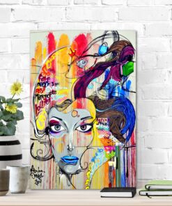 tablou canvas abstract face AGR 005