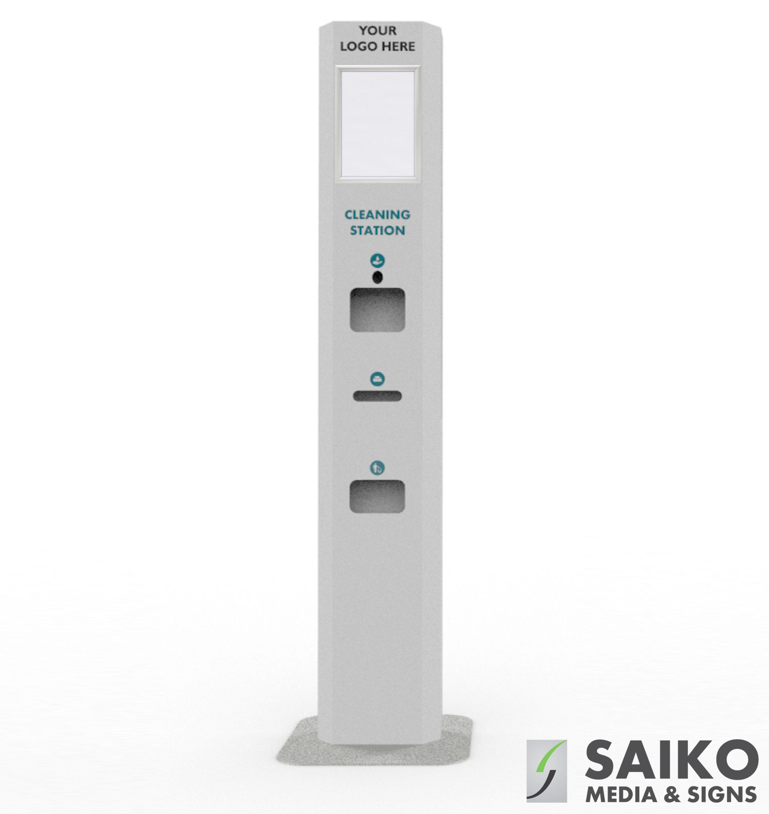 Statie de igienizare STANDARD vedere fata Statie de igienizare STANDARD vedere fata