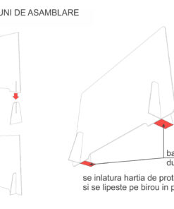 instructiuni amplasare ecran transparent