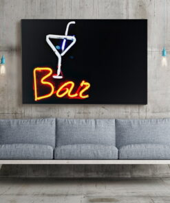tablou canvas Bar Neon Sign RSG 005 mockup 1