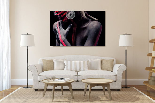 tablou canvas Body Paint Black LPL 007 mockup 1