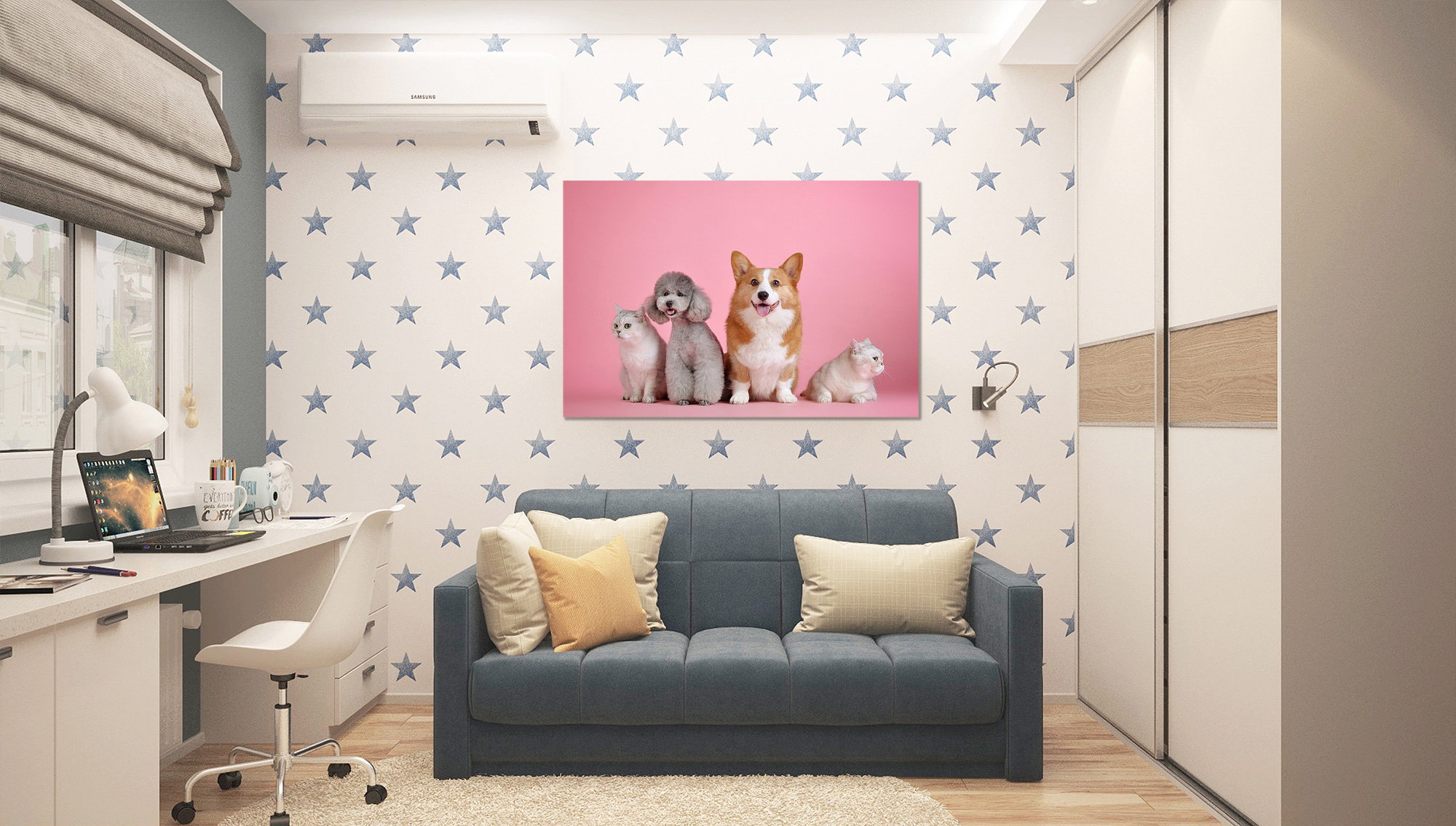 tablou canvas Cats and dogs NWA 028 mockup 1 tablou canvas Cats and dogs NWA 028 mockup 1