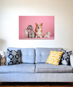 tablou canvas Cats and dogs NWA 028 mockup 2 1