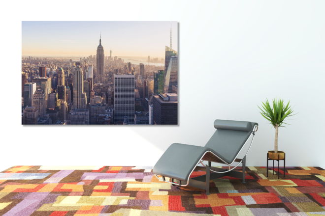 tablou canvas Downtown scrapers UAR 013 mockup 1