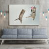 tablou canvas Jumping Cats NWA 011 mockup 1