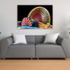 tablou canvas Light trails UNL 009 mockup 1