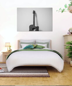 tablou canvas Lonely guitar LMU 013 mockup 1