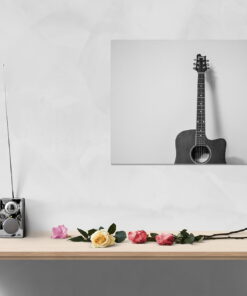 tablou canvas Lonely guitar LMU 013 mockup 2 1
