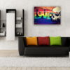 tablou canvas Rainbow Skull AGR 010 mockup 1