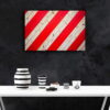 tablou canvas Red Stripes AWO 003 mockup 1