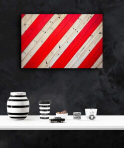 tablou canvas Red Stripes AWO 003 mockup 1