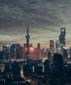 tablou canvas Shanghai skyline UNL 012 1