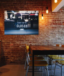 tablou canvas Sorry were closed RSG 011 mockup 2 1