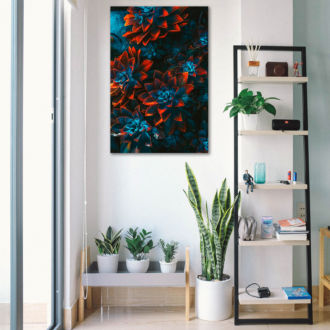 tablou canvas flori cu petale ros albastre NFL 024 mockup 2 1