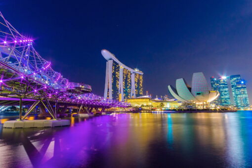 tablou canvas marina bay din singapore UNL 041 1