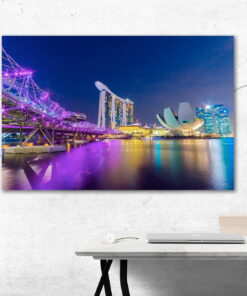 tablou canvas marina bay din singapore UNL 041 mockup 1