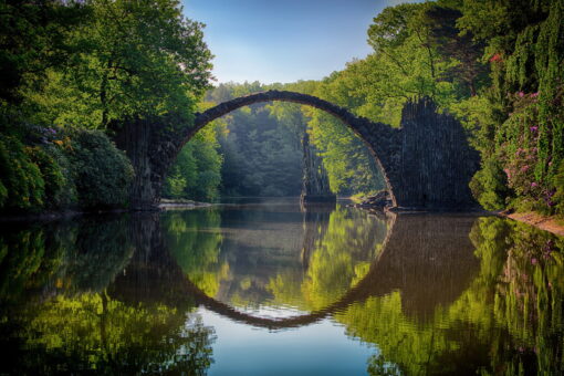 tablou canvas podul rakotzbrucke din kromlauer park NLS 027 1