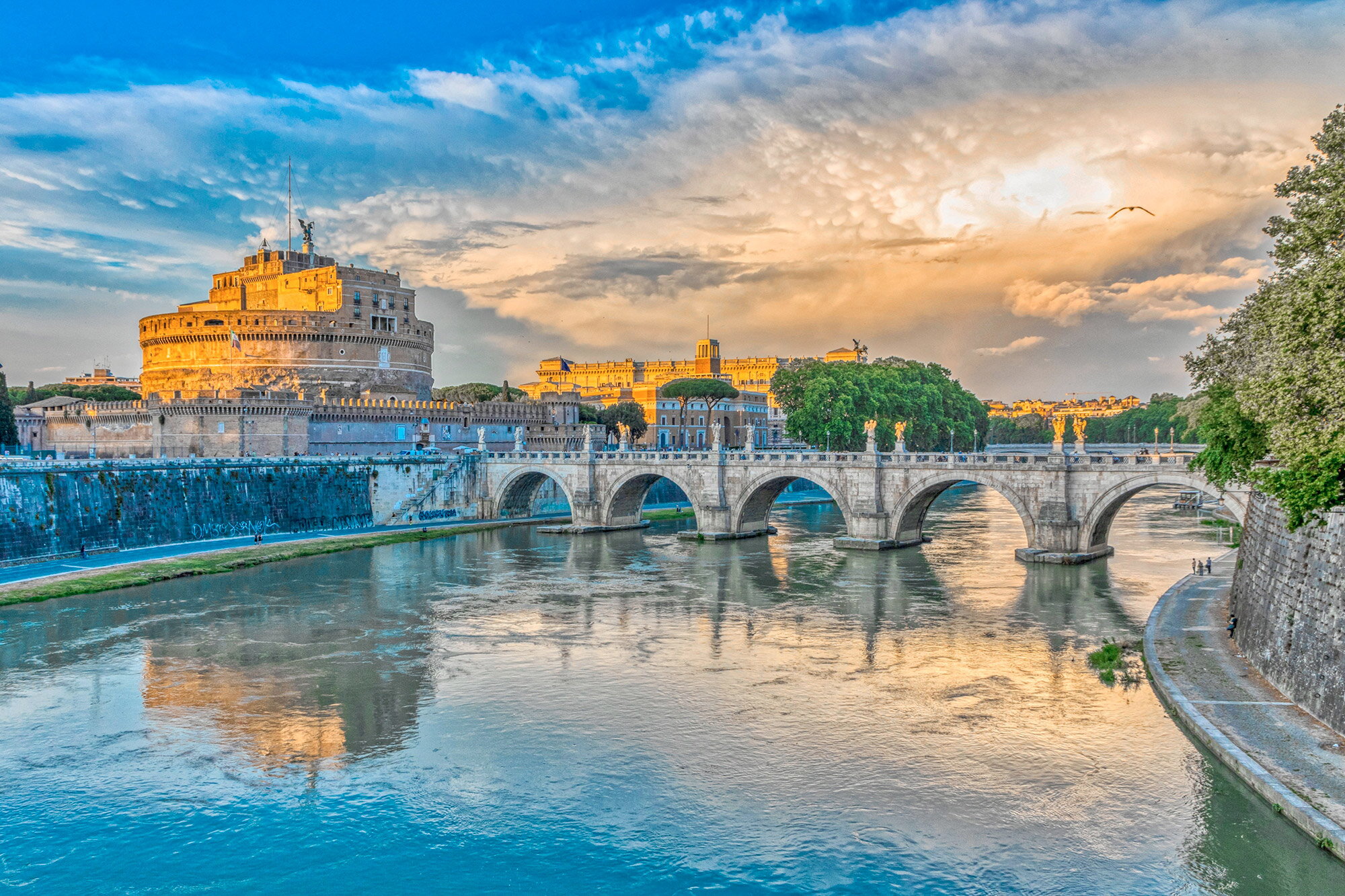 tablou canvas ponte sant angelo puntea ingerilor UNL 035 1 tablou canvas ponte sant angelo puntea ingerilor UNL 035 1