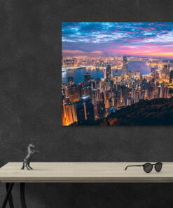 tablou canvas seara peste hong kong UNL 039 mockup 1