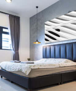 tablou canvas abstract alb negru ABWL 002 simulare2