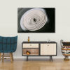 tablou canvas abstract alb negru ABWL 004 1