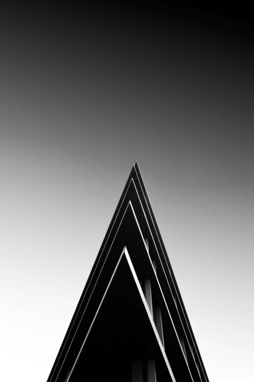 tablou canvas abstract alb negru ABWP 002