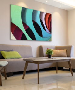 tablou canvas abstract culori ACOL 001 simulare