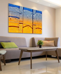 tablou canvas abstract culori ACOL 002 simulare