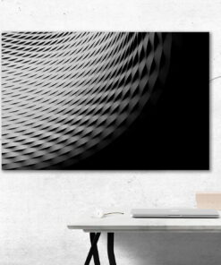 tablou canvas abstract alb negru ABWL 005 simulare3