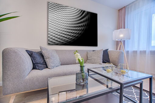 tablou canvas abstract alb negru ABWL 005 simulare5