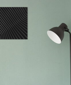 tablou canvas abstract alb negru ABWL 006 simulare