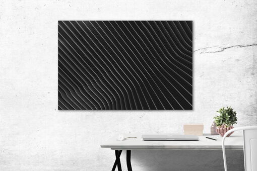 tablou canvas abstract alb negru ABWL 006 simulare3