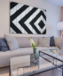 tablou canvas abstract alb negru ABWL 007 simulare5