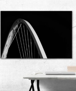 tablou canvas abstract alb negru ABWL 008 simulare3
