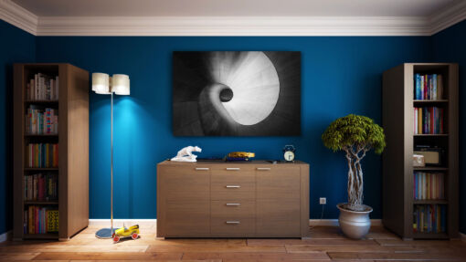tablou canvas abstract alb negru ABWL 009 1