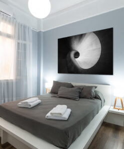 tablou canvas abstract alb negru ABWL 009 simulare2