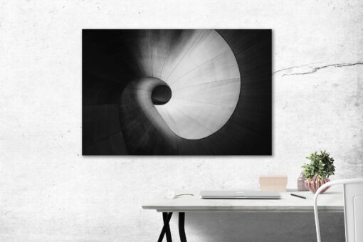 tablou canvas abstract alb negru ABWL 009 simulare3