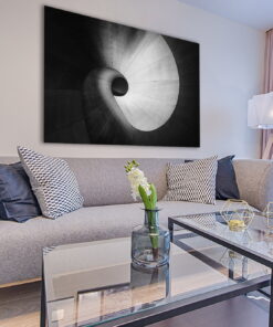 tablou canvas abstract alb negru ABWL 009 simulare5