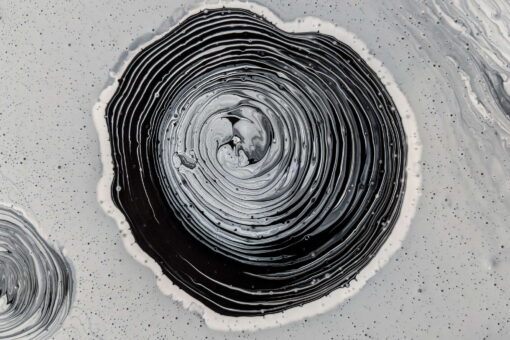 tablou canvas abstract alb negru ABWL 010
