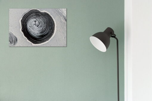 tablou canvas abstract alb negru ABWL 010 simulare