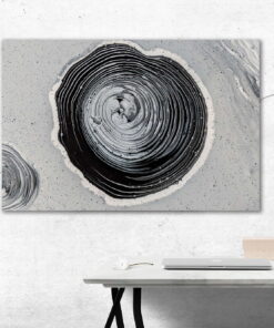 tablou canvas abstract alb negru ABWL 010 simulare3