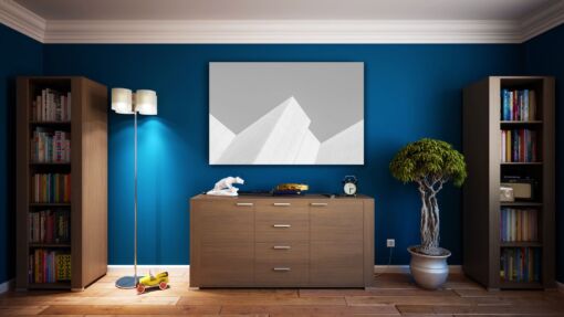 tablou canvas abstract alb negru ABWL 011 1