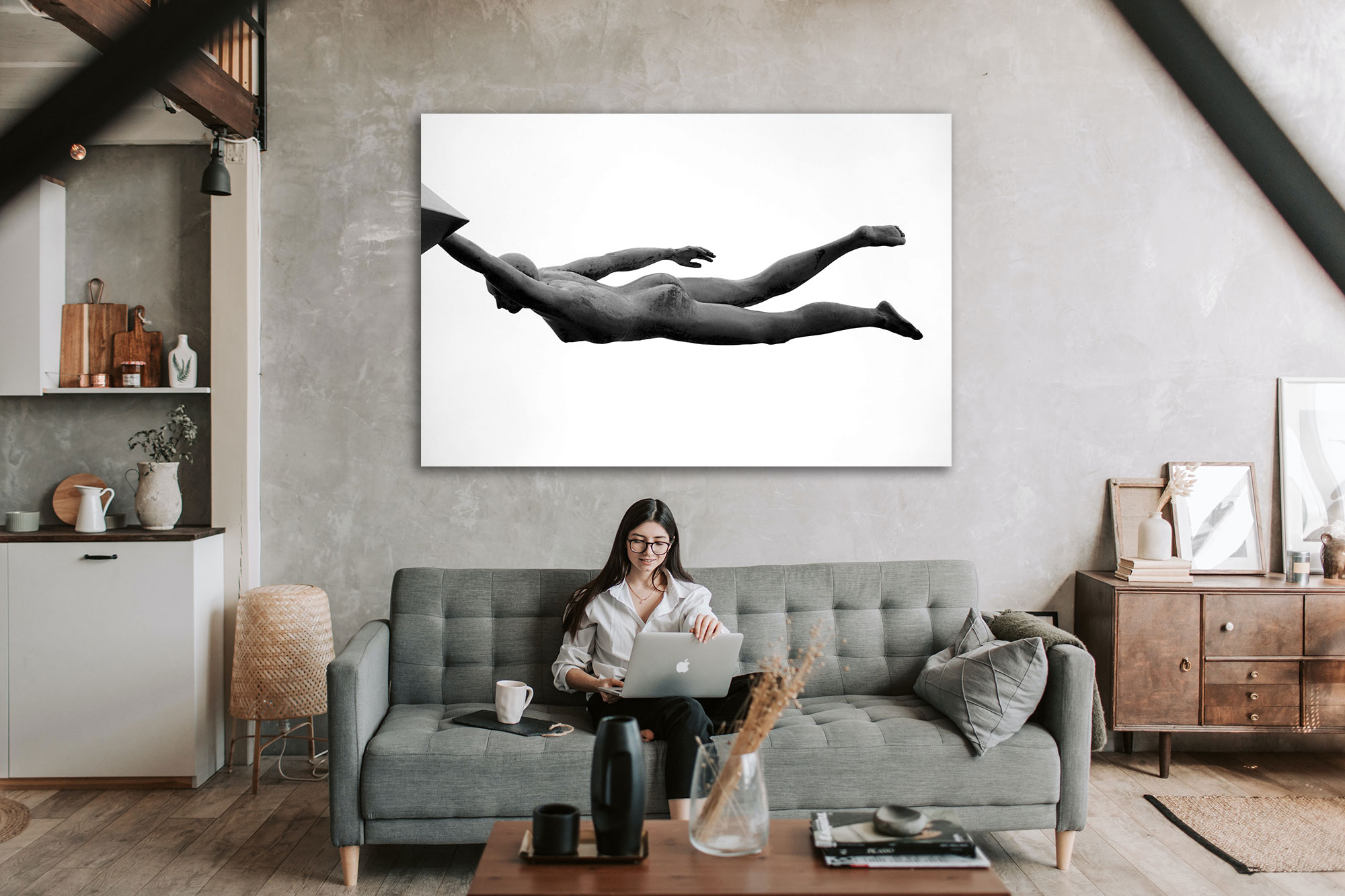 tablou canvas abstract alb negru ABWL 013 2 tablou canvas abstract alb negru ABWL 013 2