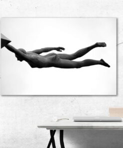 tablou canvas abstract alb negru ABWL 013 simulare3