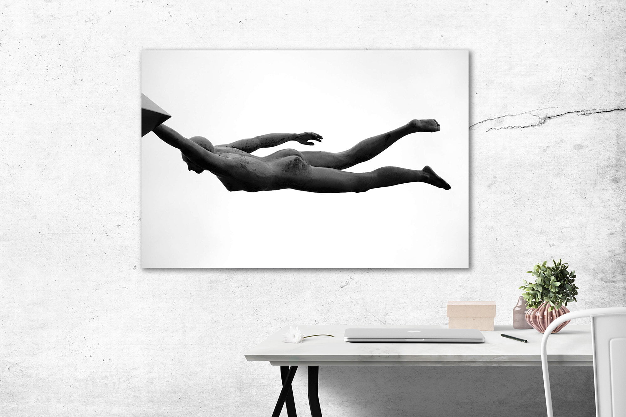 tablou canvas abstract alb negru ABWL 013 simulare3 tablou canvas abstract alb negru ABWL 013 simulare3