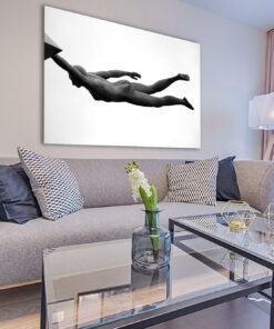 tablou canvas abstract alb negru ABWL 013 simulare5