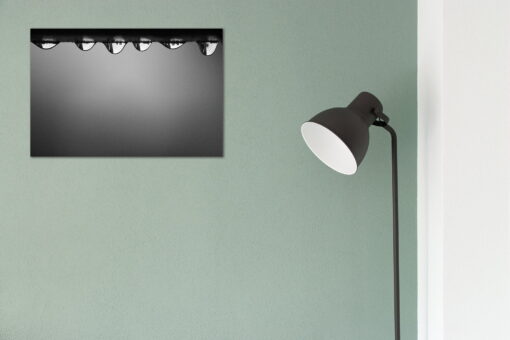tablou canvas abstract alb negru ABWL 014 simulare