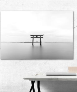 tablou canvas abstract alb negru ABWL 015 simulare3
