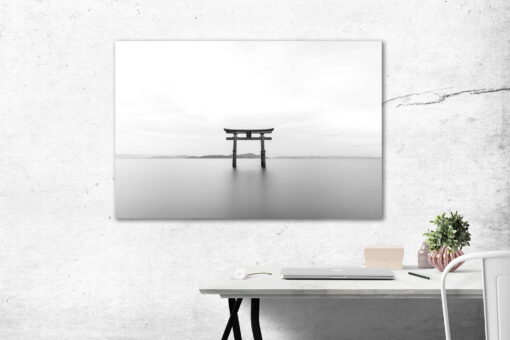 tablou canvas abstract alb negru ABWL 015 simulare3
